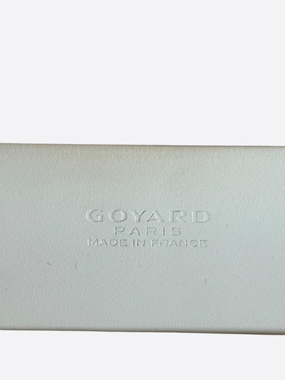 Goyard White Richelieu Long Wallet