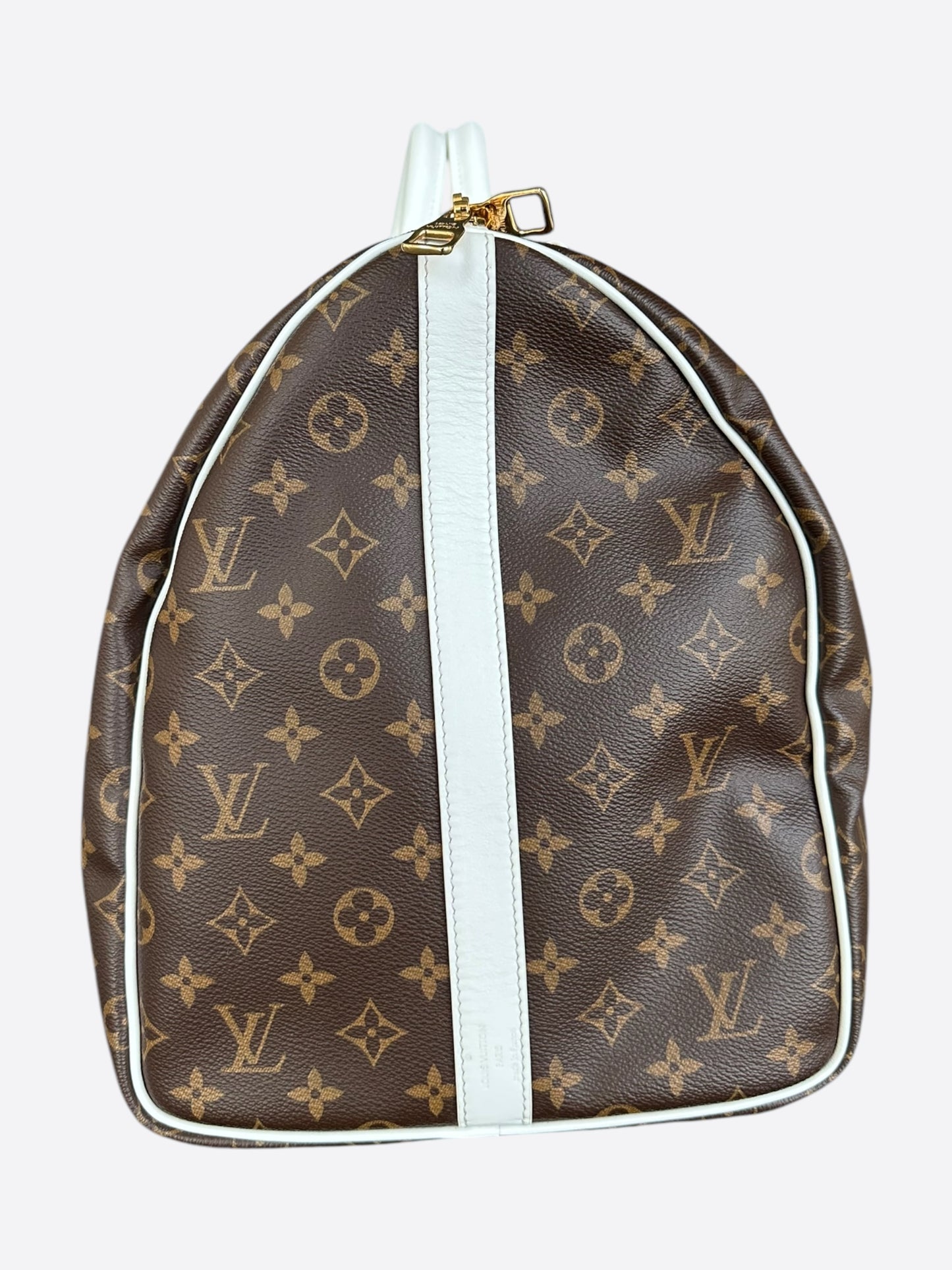 Louis Vuitton NBA Brown & White Monogram Keepall 50
