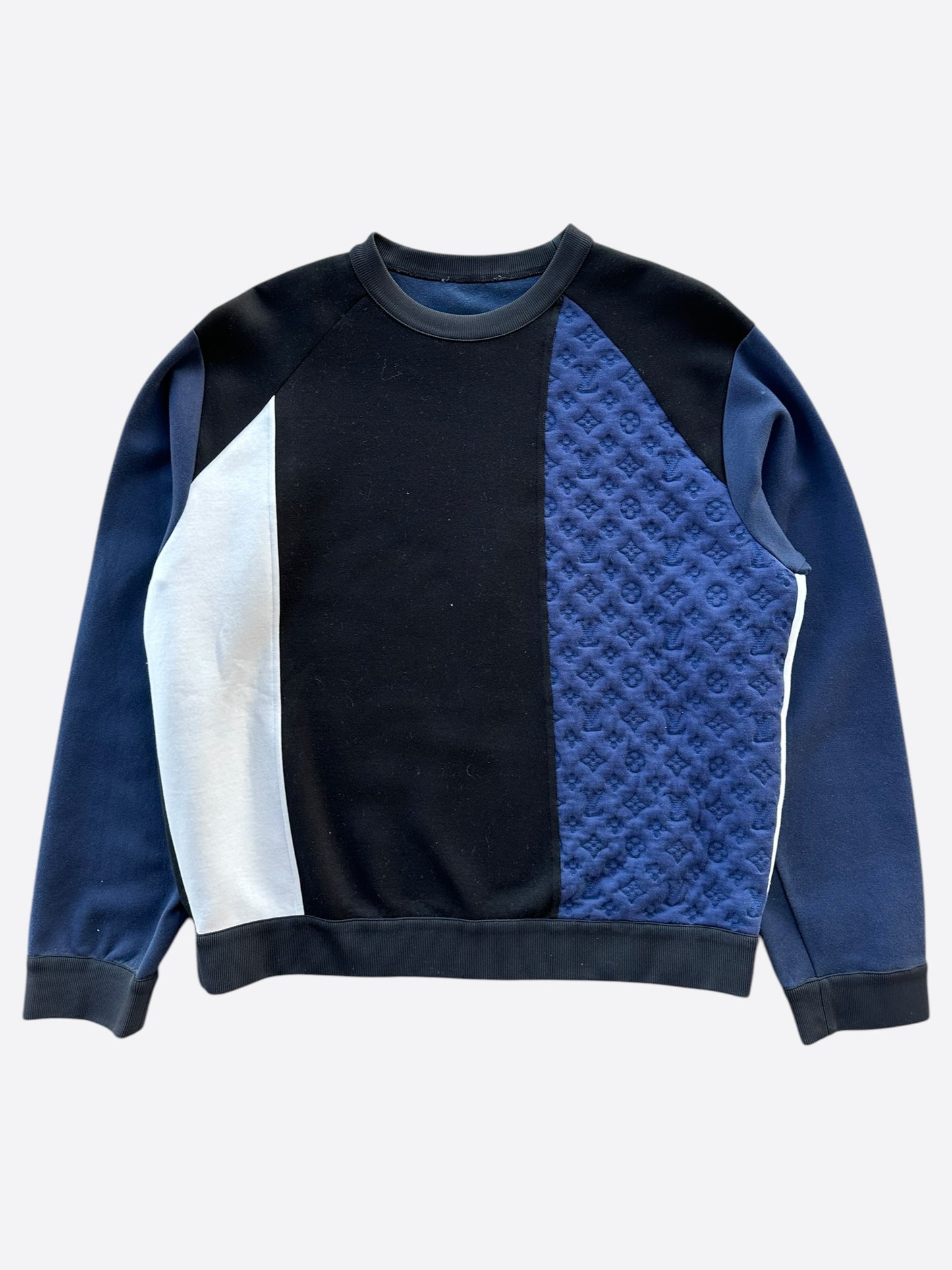 Louis Vuitton Black, White & Blue Monogram Sweater