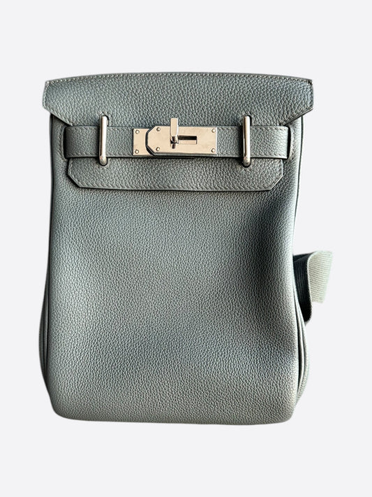 Hermes Bleu Orage HAC A Dos Crossbody Backpack