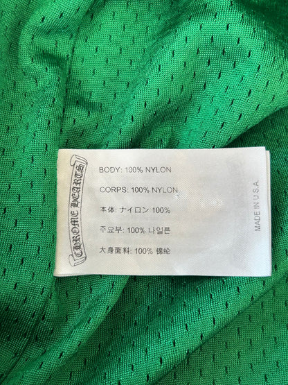Chrome Hearts Green & Yellow Floral Nylon Mesh Trackpants