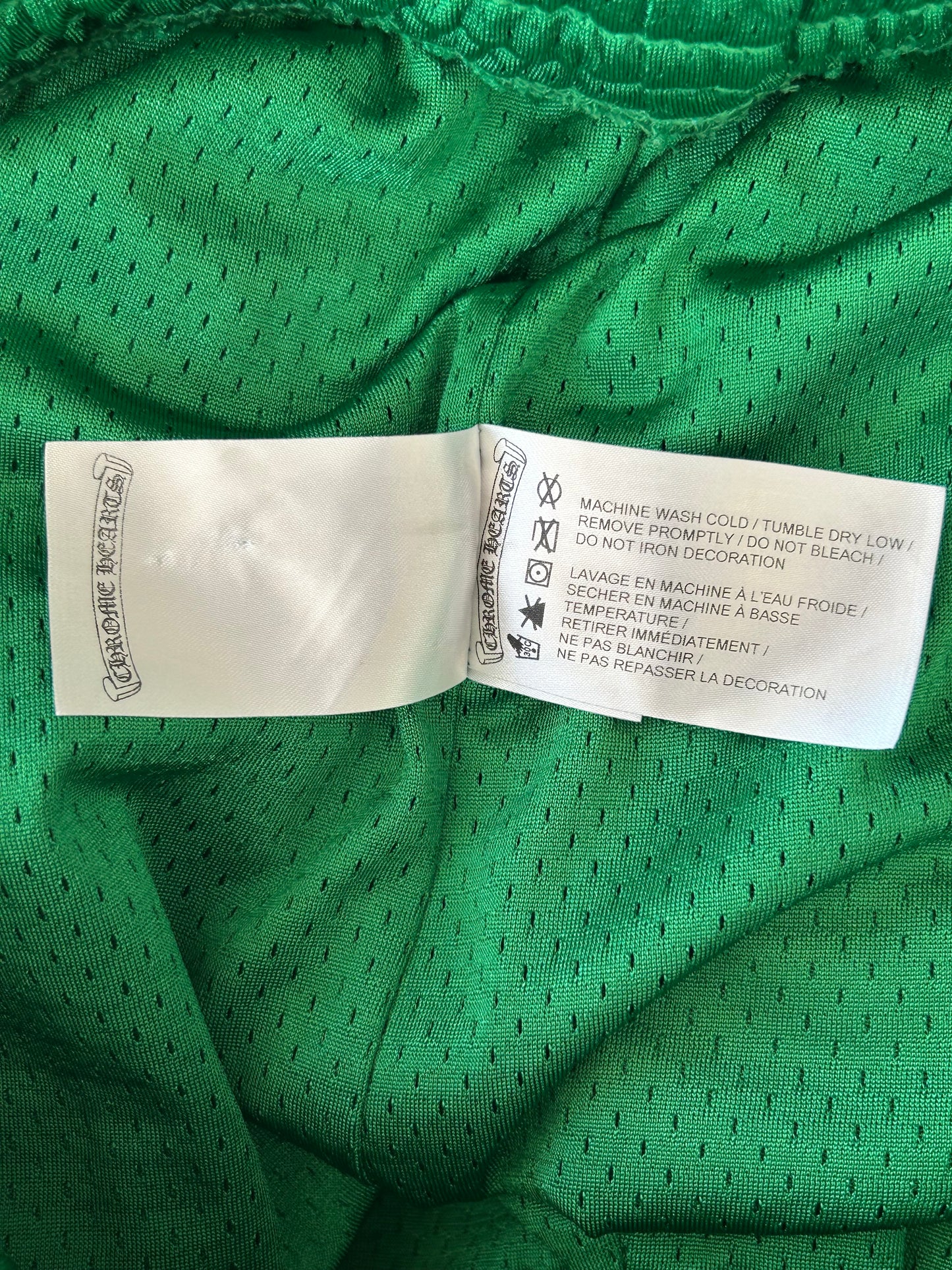 Chrome Hearts Green & Yellow Floral Nylon Mesh Trackpants