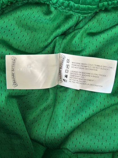 Chrome Hearts Green & Yellow Floral Nylon Mesh Trackpants