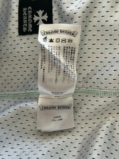 Chrome Hearts Green & White Logo Reversible Mesh Jersey