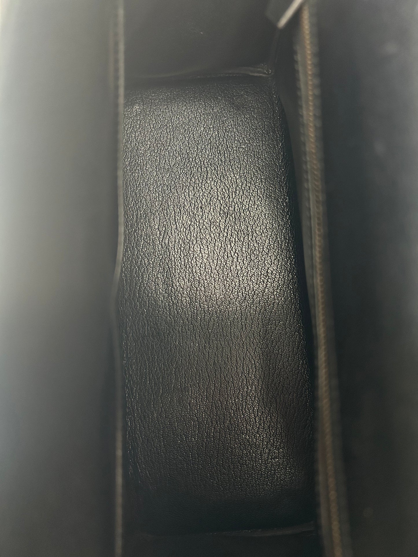 Hermes Black Box Leather & Gold Hardware Kelly 28