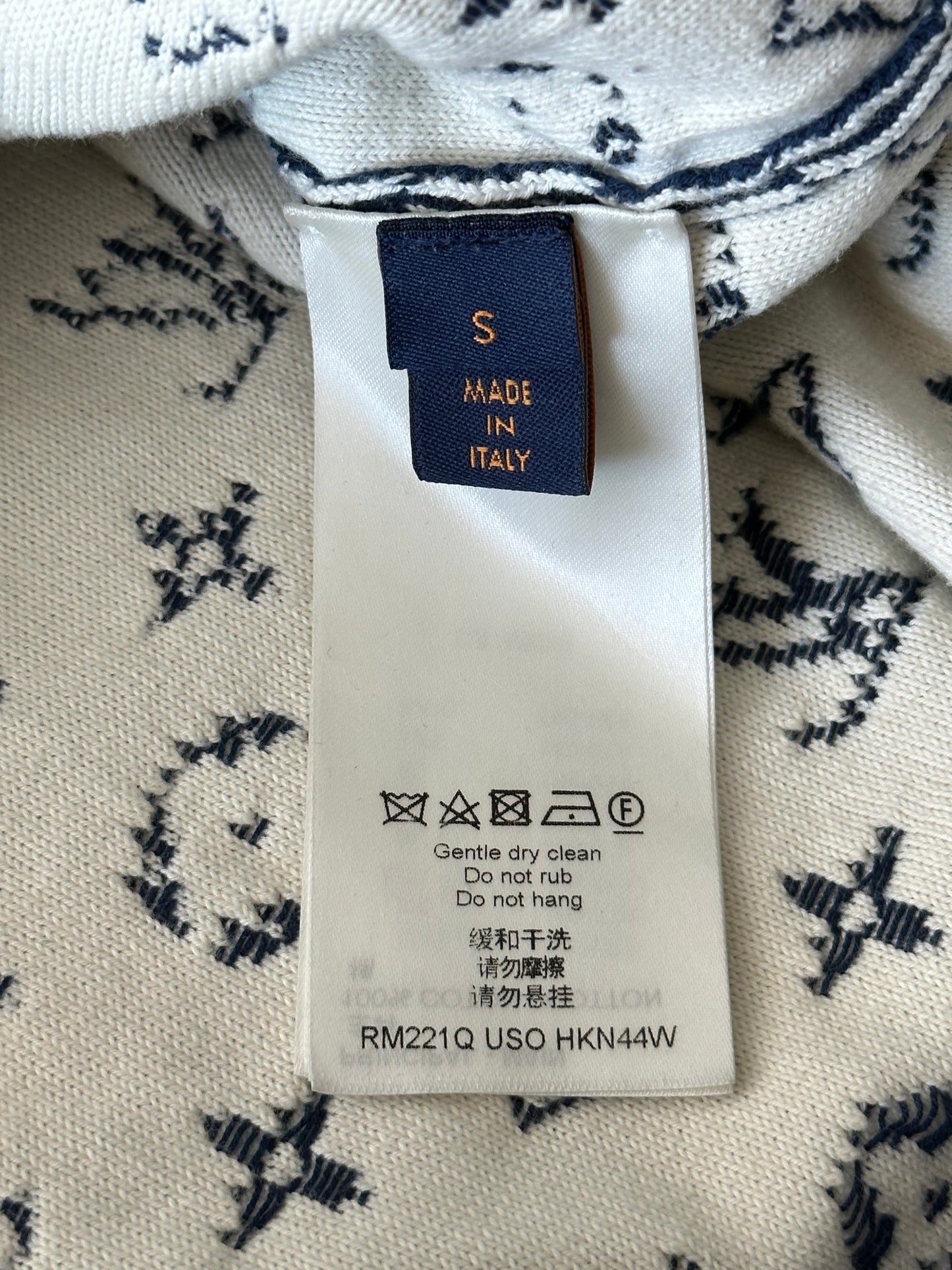 Louis Vuitton Blue & White Gradient Monogram Sweater