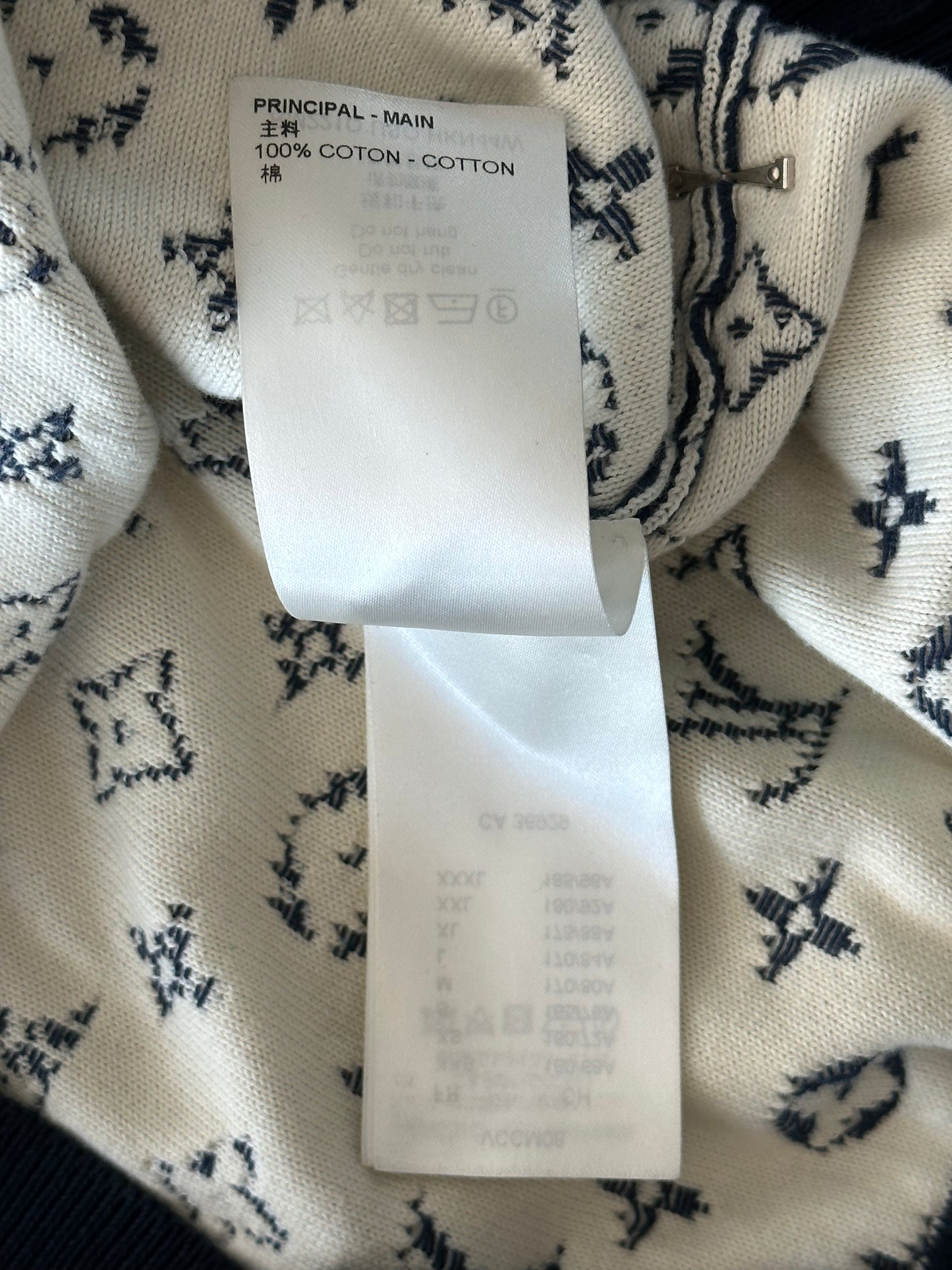 Louis Vuitton Blue & White Gradient Monogram Sweater