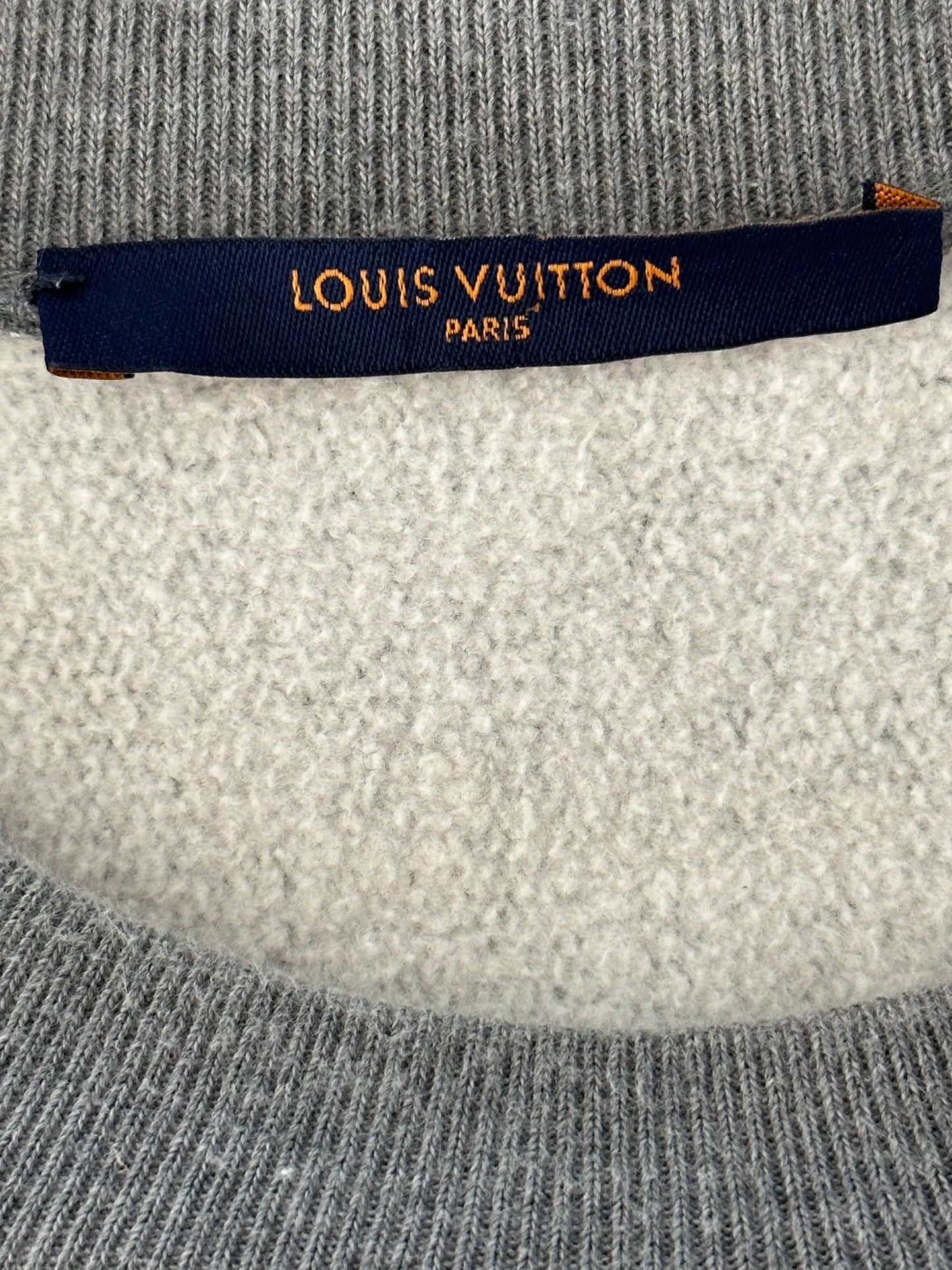 Louis Vuitton Nigo Grey & Black Heart Logo Sweater