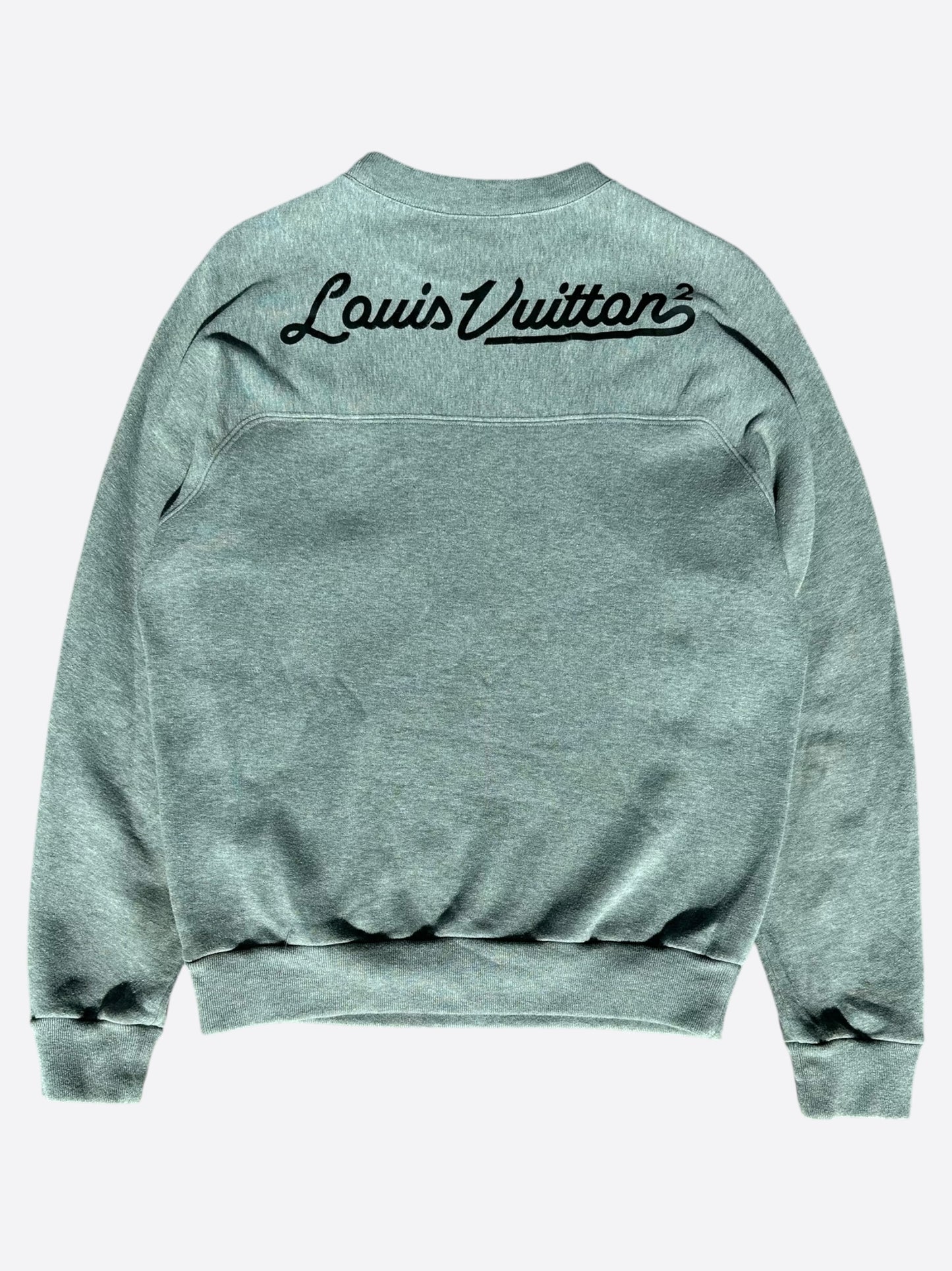 Louis Vuitton Nigo Grey & Black Heart Logo Sweater