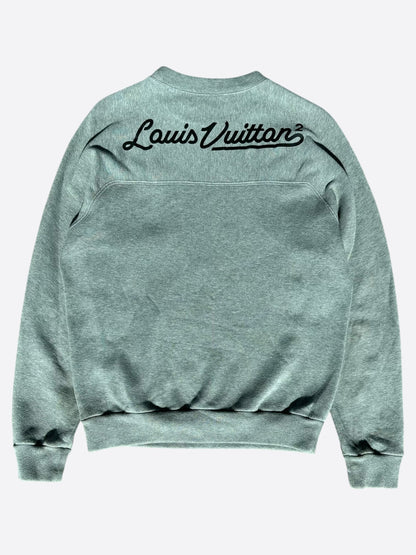 Louis Vuitton Nigo Grey & Black Heart Logo Sweater