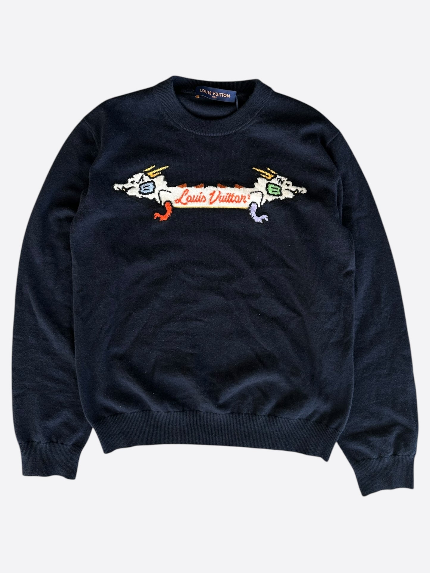 Louis Vuitton Nigo Navy Dragon Cashmere Sweater