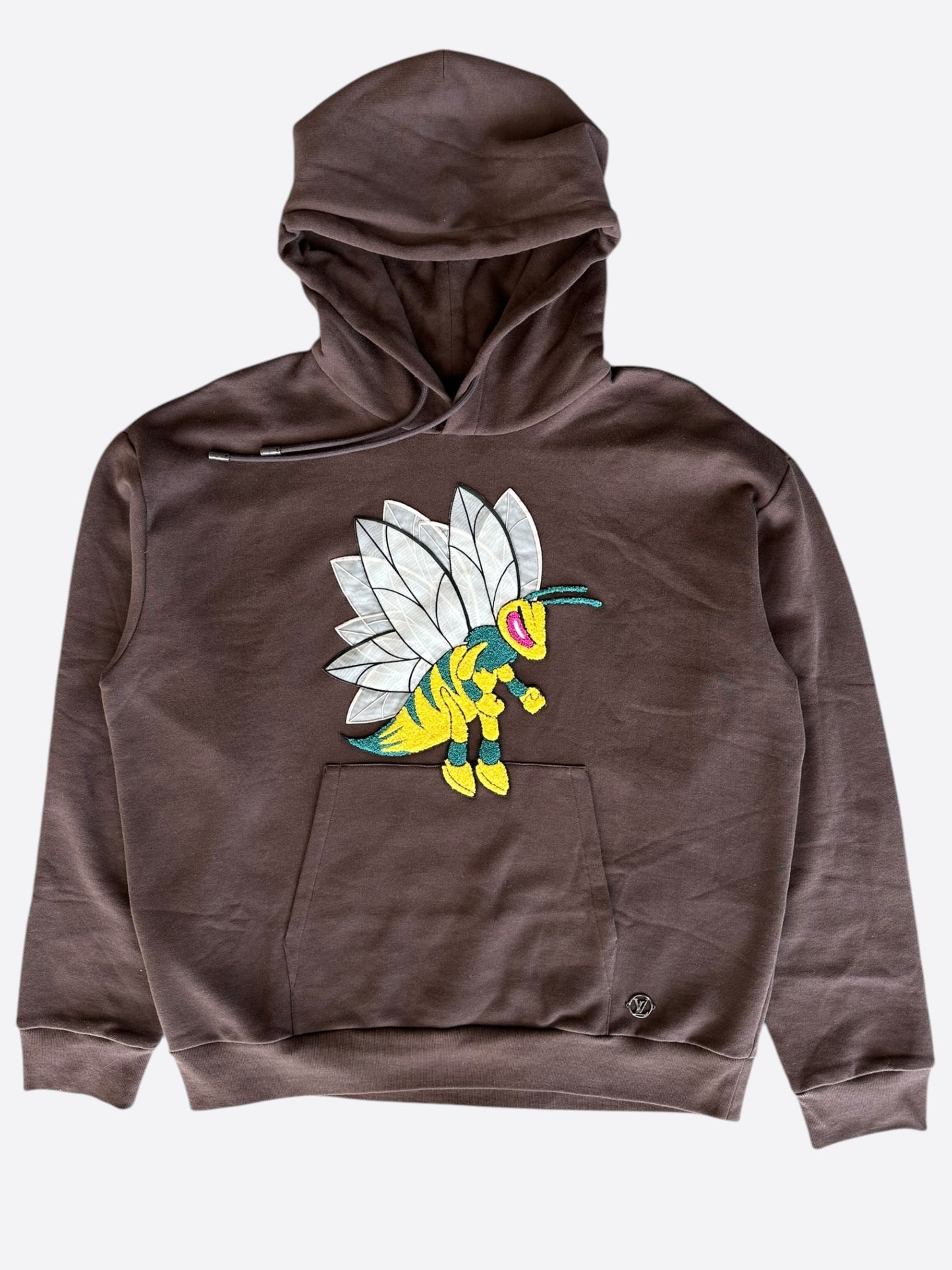 Louis Vuitton Brown Bee Embroidered Hoodie