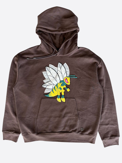 Louis Vuitton Brown Bee Embroidered Hoodie