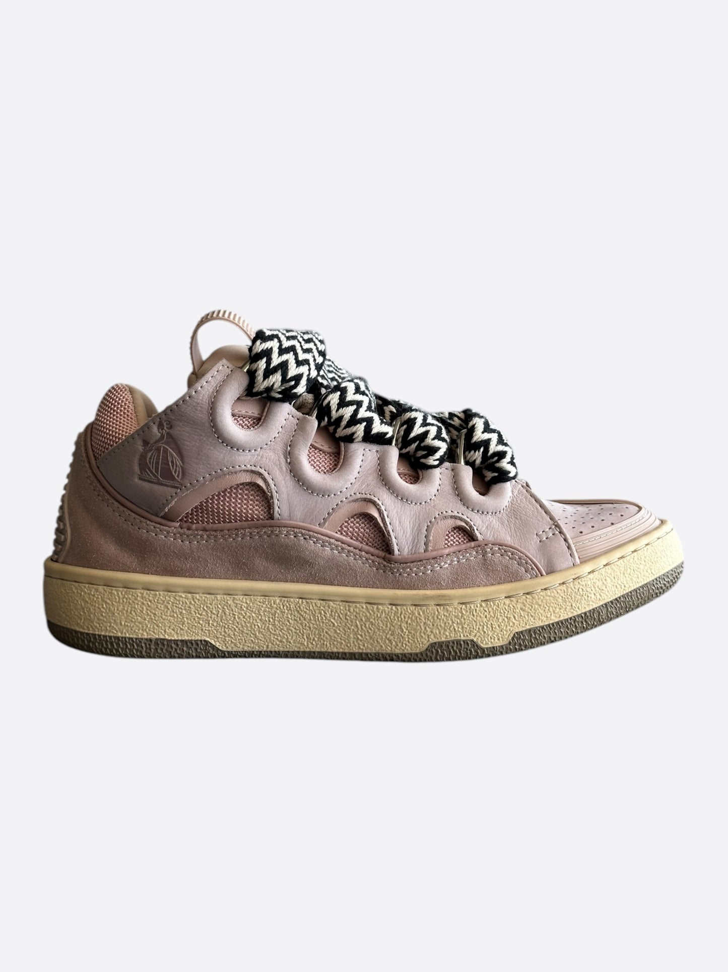 Lanvin Pink Curb Oversized Women's Sneakers