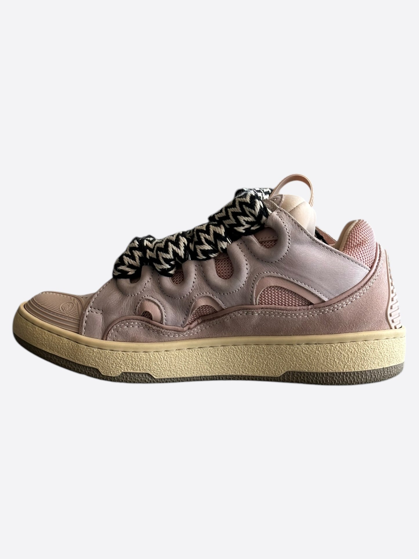 Lanvin Pink Curb Oversized Women's Sneakers