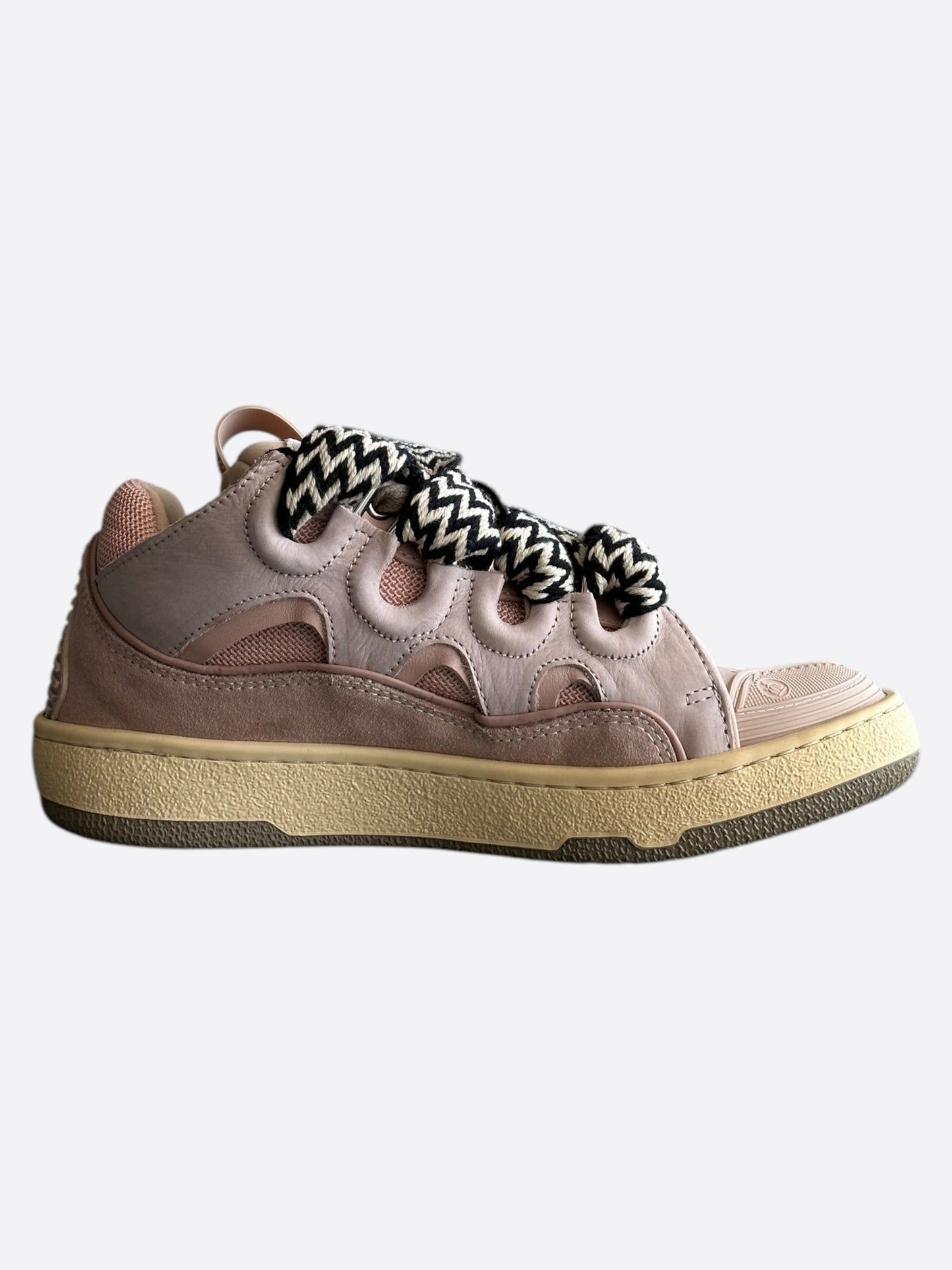 Lanvin Pink Curb Oversized Women's Sneakers