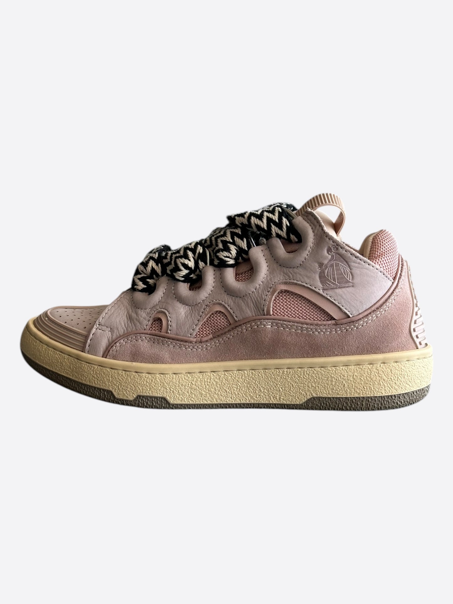 Lanvin Pink Curb Oversized Women's Sneakers