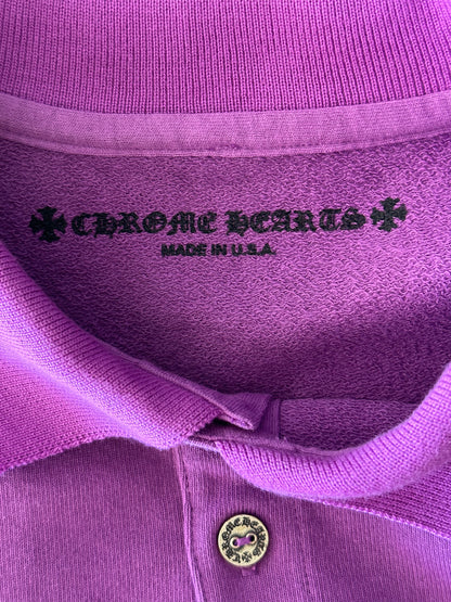 Chrome Hearts Matty Boy Purple More Not Less Polo Sweater