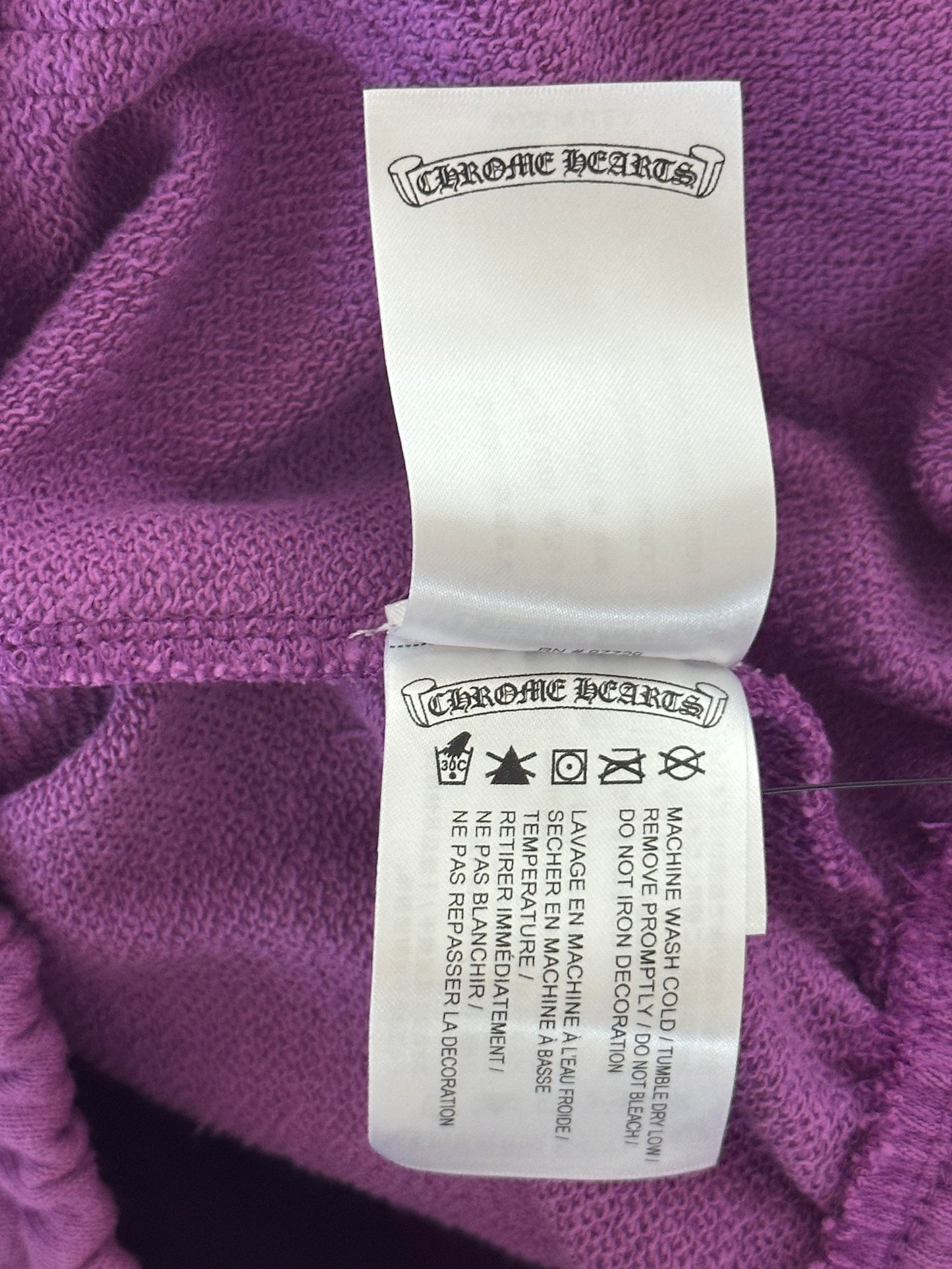 Chrome Hearts Matty Boy Purple More Not Less Sweatpants