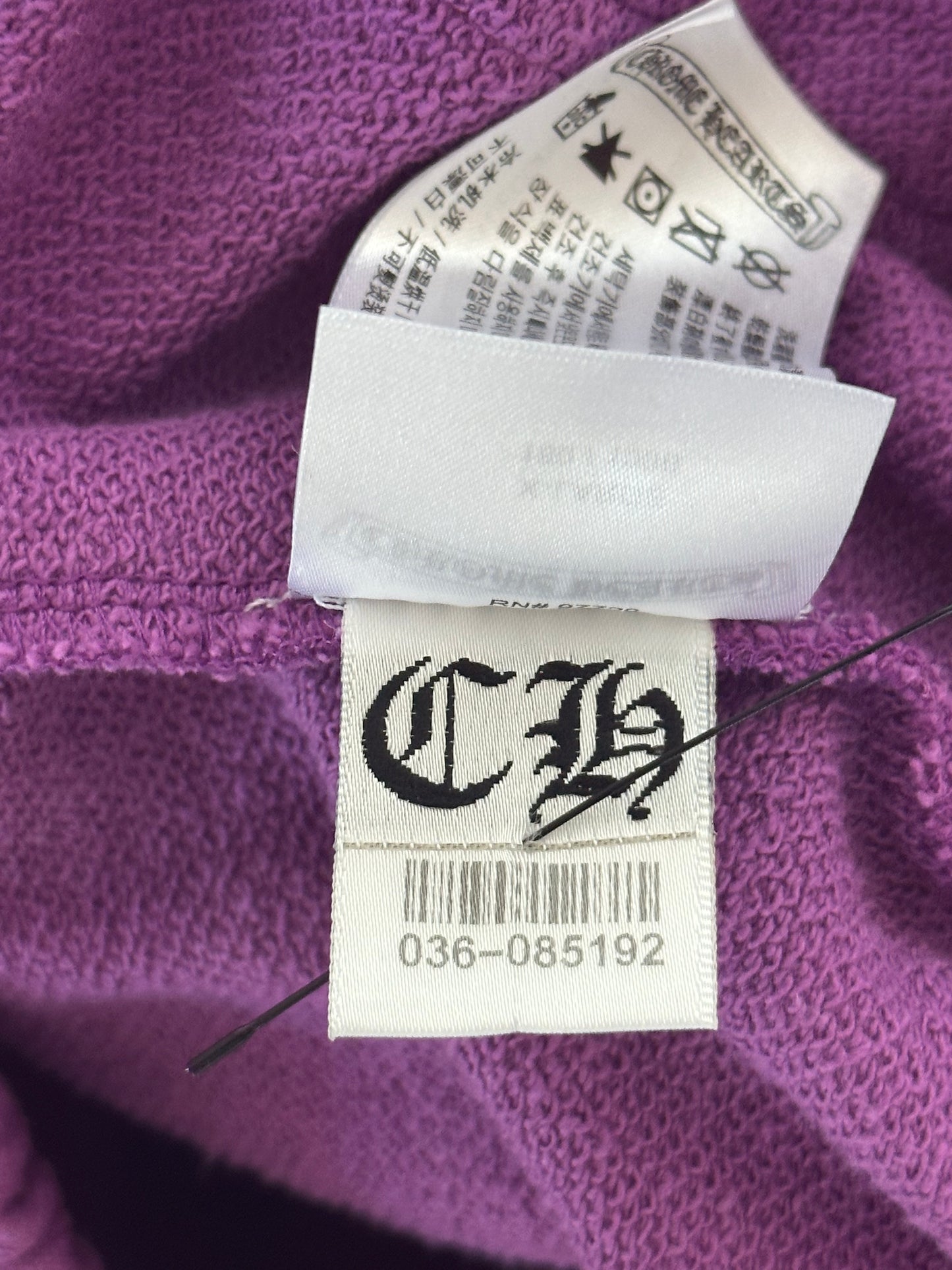 Chrome Hearts Matty Boy Purple More Not Less Sweatpants