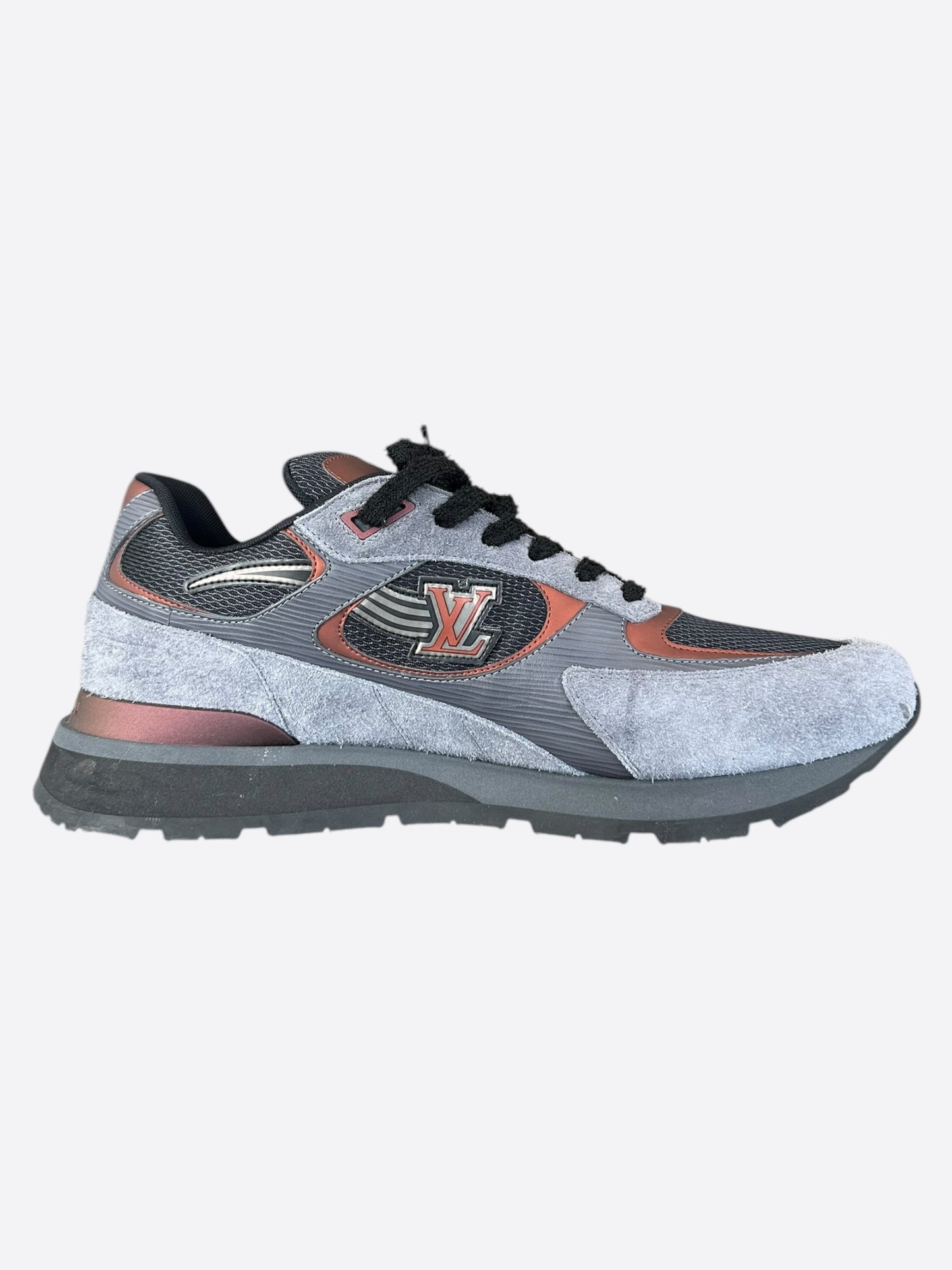 Louis Vuitton Grey & Copper Run Away Sneakers