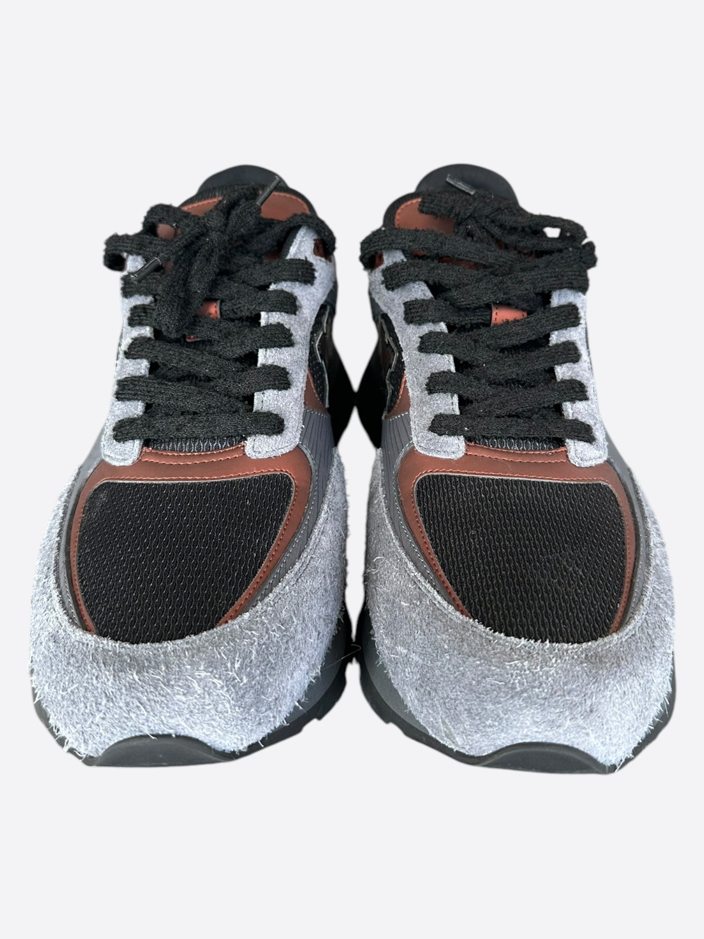 Louis Vuitton Grey & Copper Run Away Sneakers