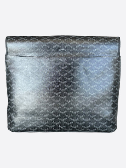 Goyard Jet Black Capetien MM Messenger Bag