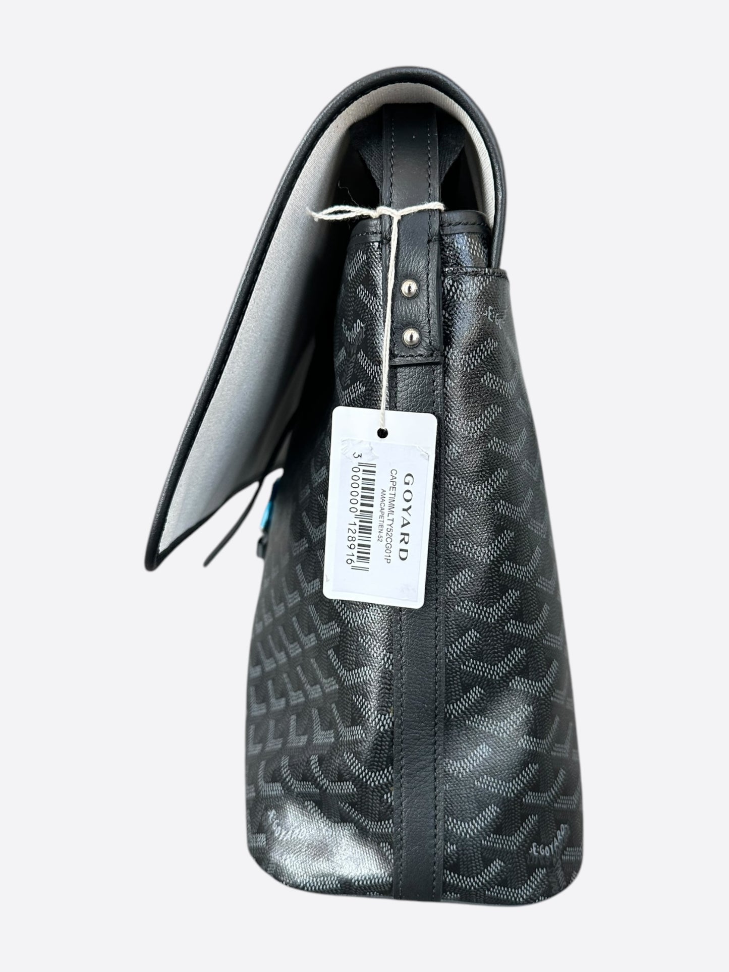 Goyard Jet Black Capetien MM Messenger Bag