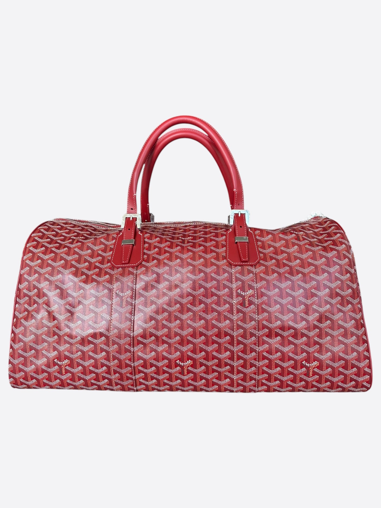 Goyard Red Boston 50 Duffel Bag