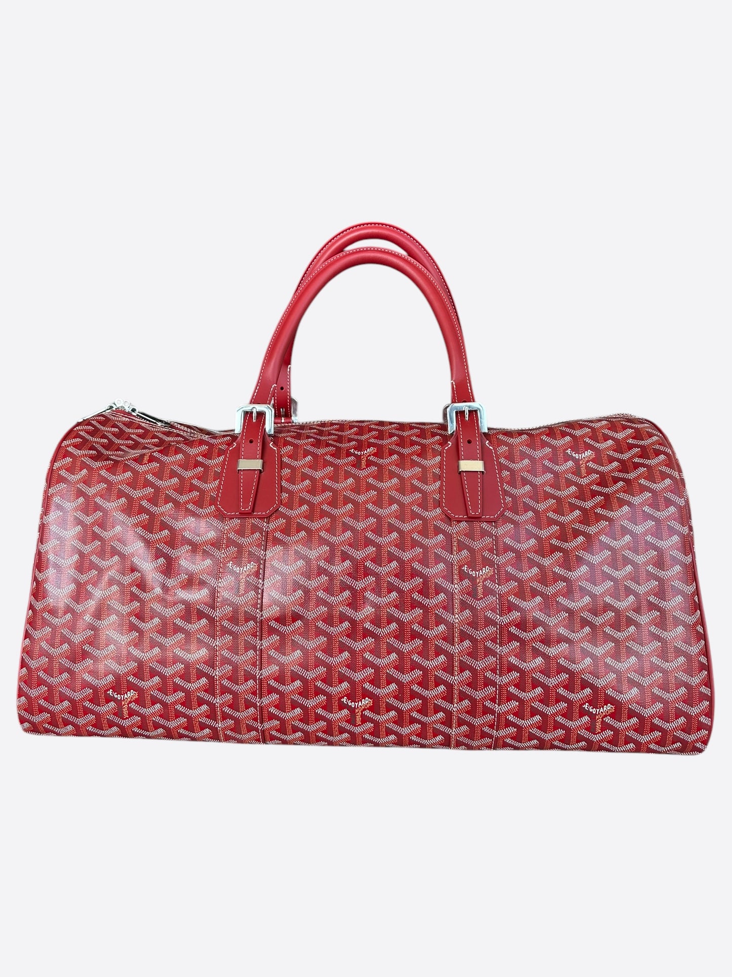 Goyard Red Boston 50 Duffel Bag