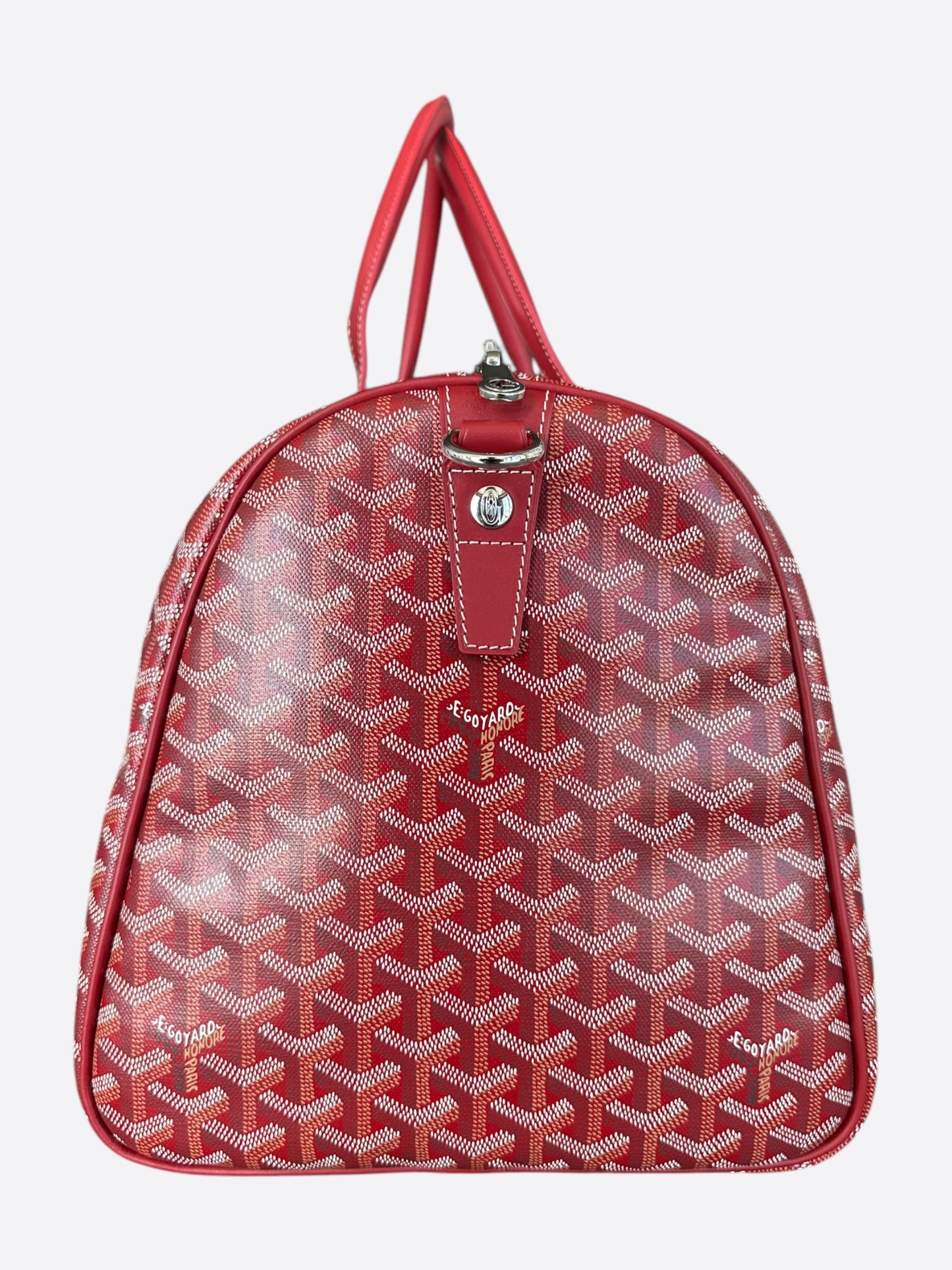 Goyard Red Boston 50 Duffel Bag