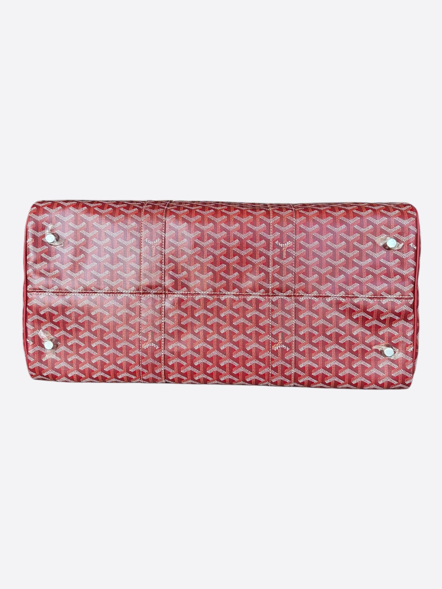 Goyard Red Boston 50 Duffel Bag