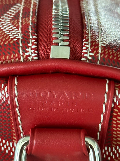 Goyard Red Boston 50 Duffel Bag