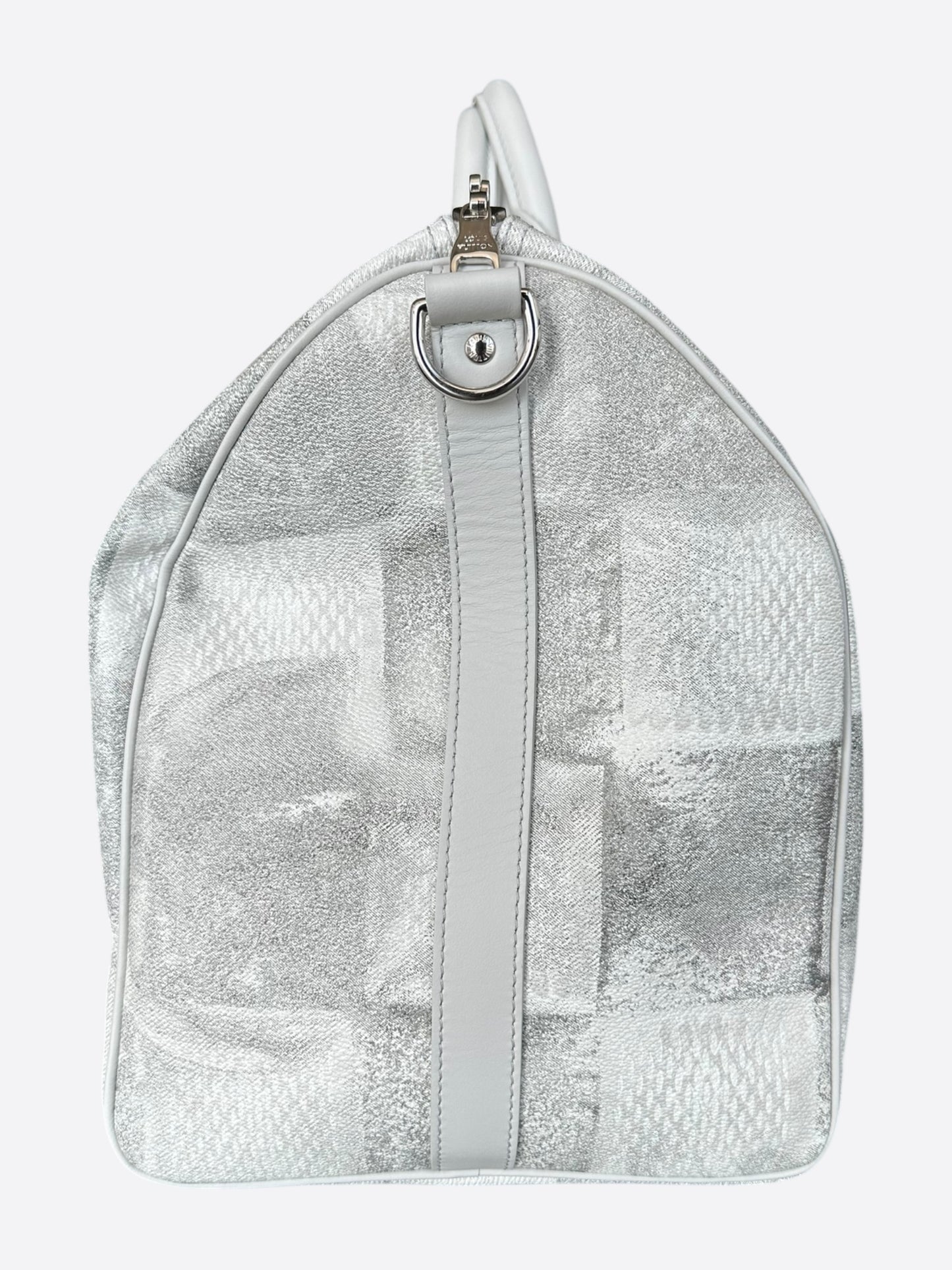 Louis Vuitton White & Grey Damier Salt Keepall 50