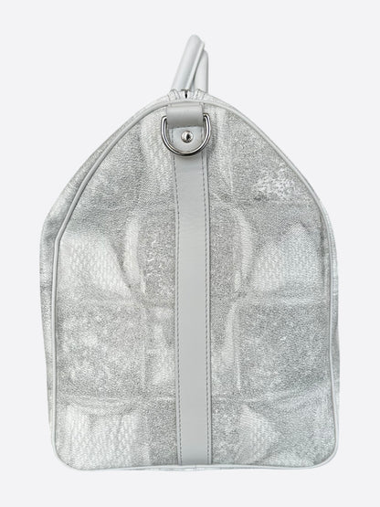 Louis Vuitton White & Grey Damier Salt Keepall 50