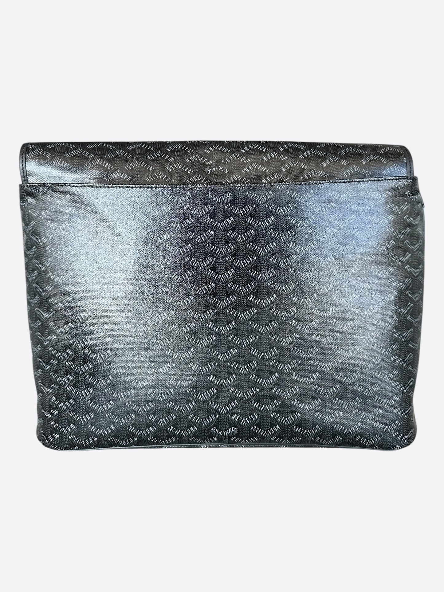 Goyard Jet Black Large Capetin Messenger Bag