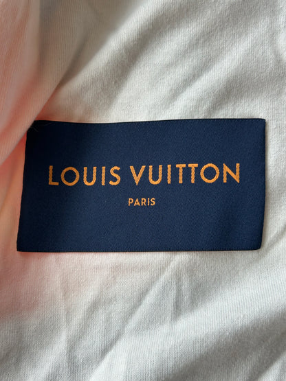 Louis Vuitton Blue & Orange Camo Monogram Fleece Zip Up Jacket
