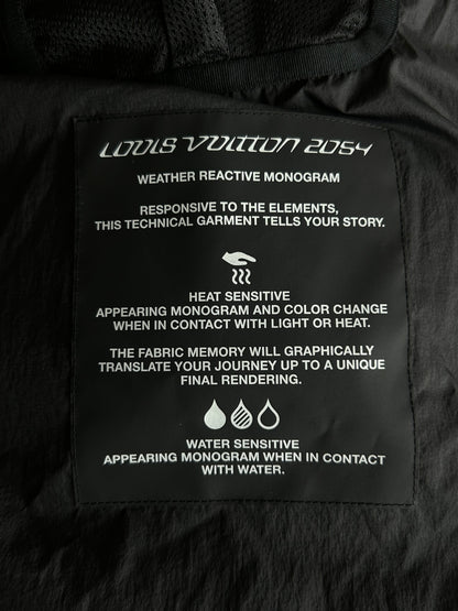 Louis Vuitton Black & Grey 2054 Monogram Heat Reflective Puffer Jacket