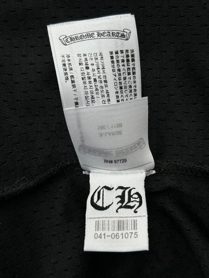 Chrome Hearts Black & White Logo Mesh Jersey