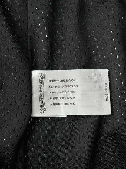 Chrome Hearts Black & White Logo Mesh Shorts