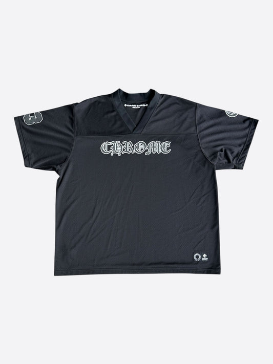 Chrome Hearts Black & White Logo Mesh Jersey