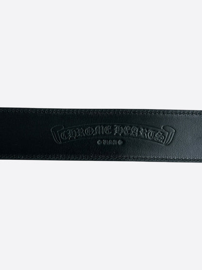 Chrome Hearts Black & Silver Oval Cross Belt
