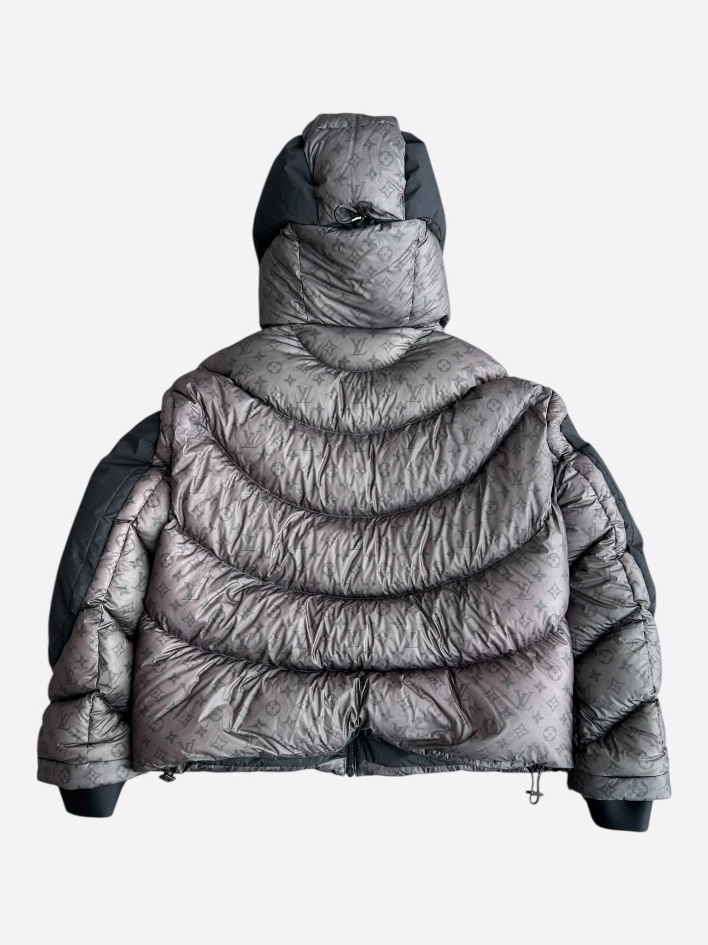Louis Vuitton Black & Grey 2054 Monogram Heat Reflective Puffer Jacket