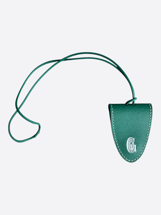 Goyard Green Croc Universel Bag Clip