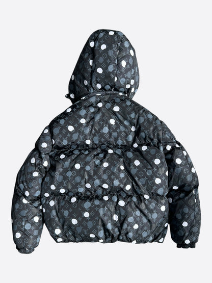 Louis Vuitton Yayoi Kusama Black Polka Dot Monogram Puffer Jacket