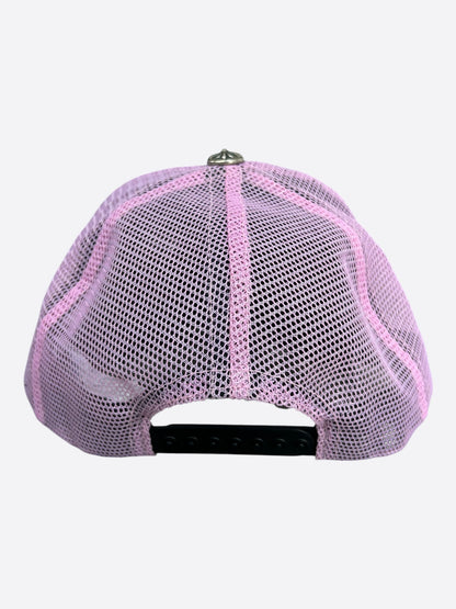 Chrome Hearts Black & Pink Hollywood Trucker Hat