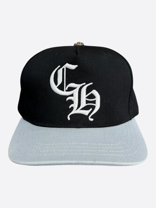 Chrome Hearts Black & White Embroidered CH Logo Hat