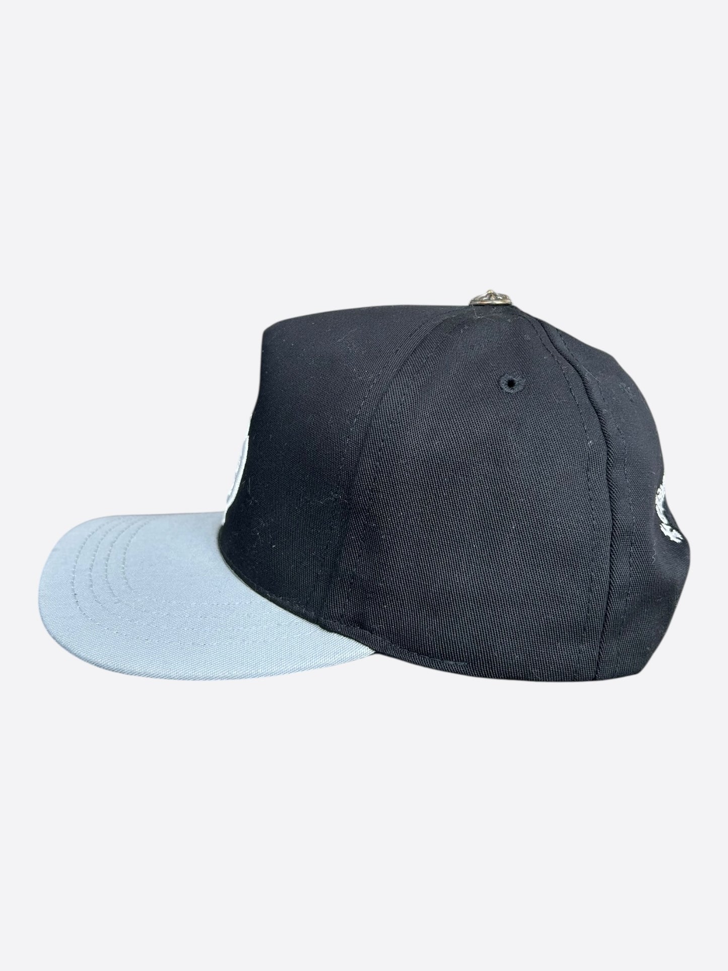 Chrome Hearts Black & White Embroidered CH Logo Hat