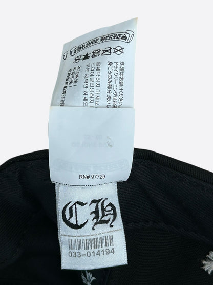 Chrome Hearts Black & White Embroidered CH Logo Hat