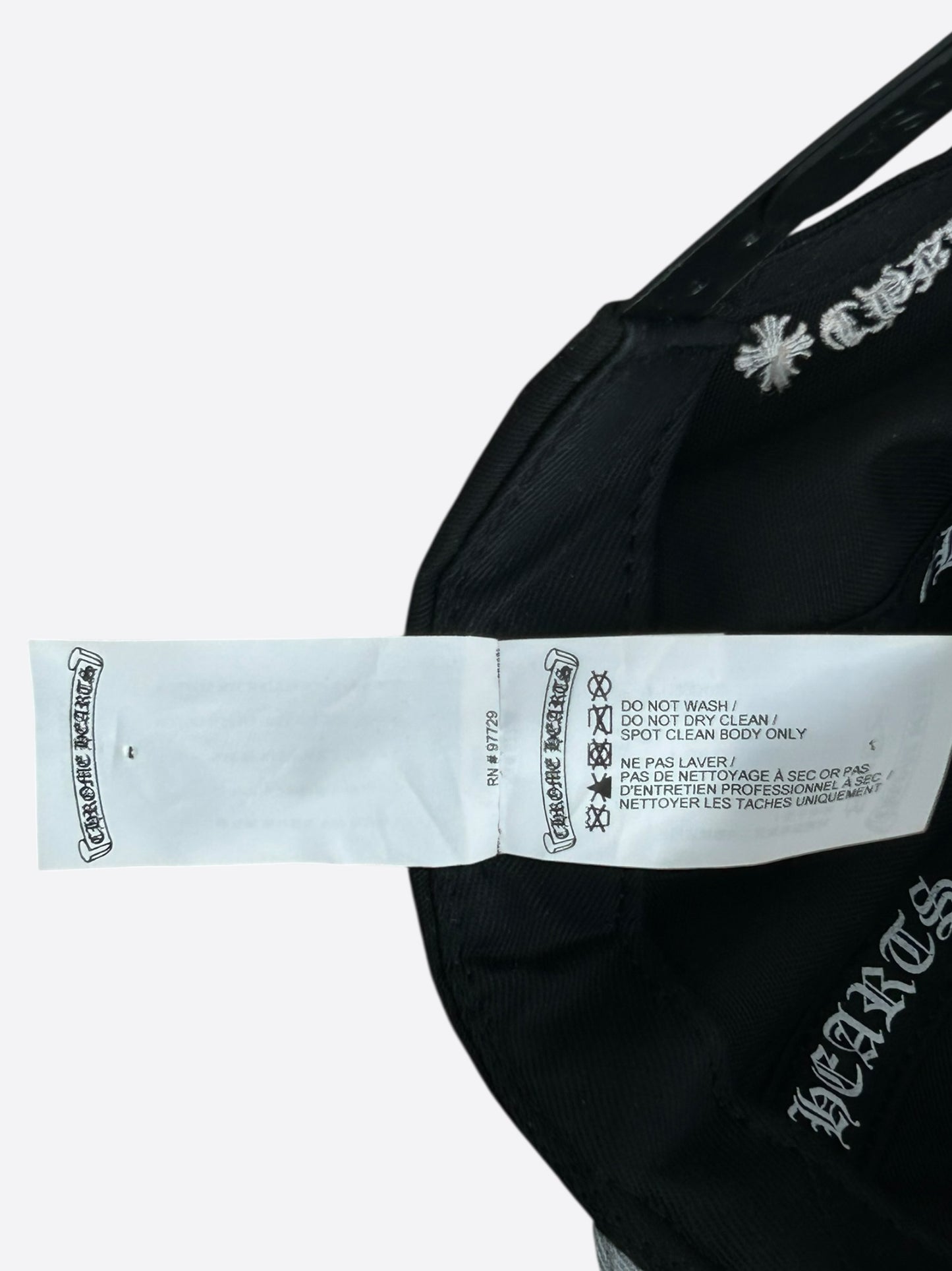 Chrome Hearts Black & White Embroidered CH Logo Hat
